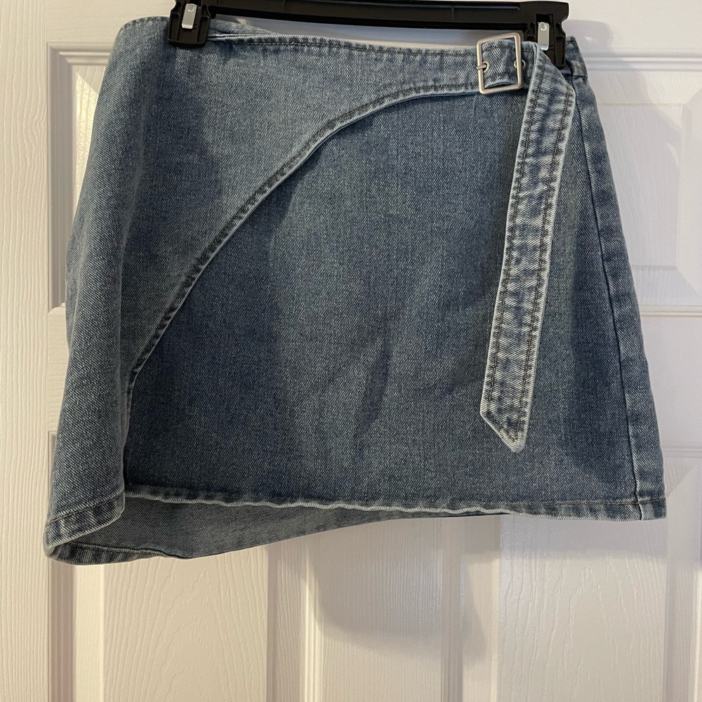 Emory Park Blue Denim Mini Skirt